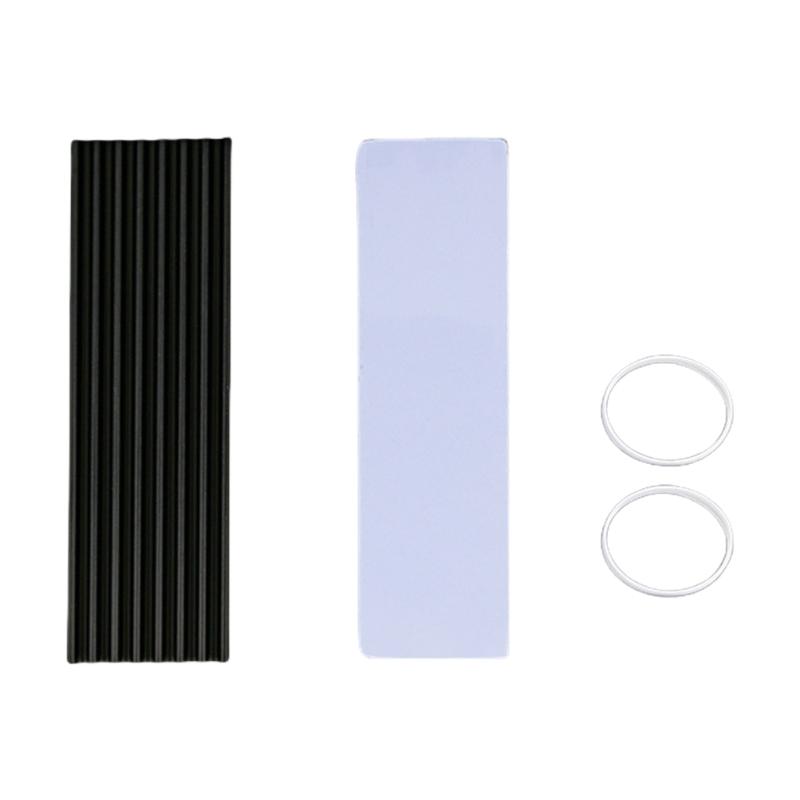 

M.2 2280 SSD Heatsink Cooling Radiators Auminum Heat-resistance with Thermal Silicone Pad for Game Consoles Accessories чёрный