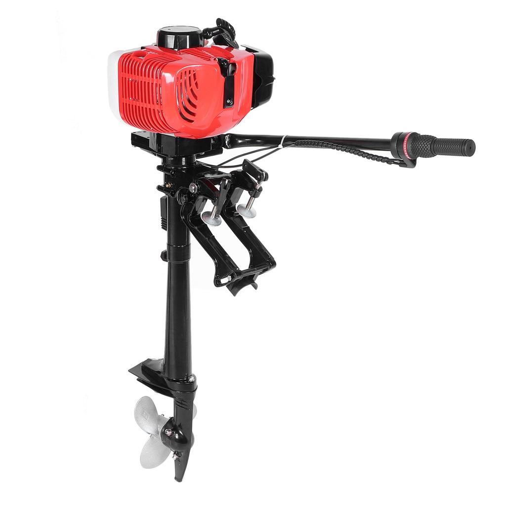 Outboard Motor 2 Stroke 3.6HP Heavy Duty Boat Engine with Air Cooling System for Sailboat Yacht