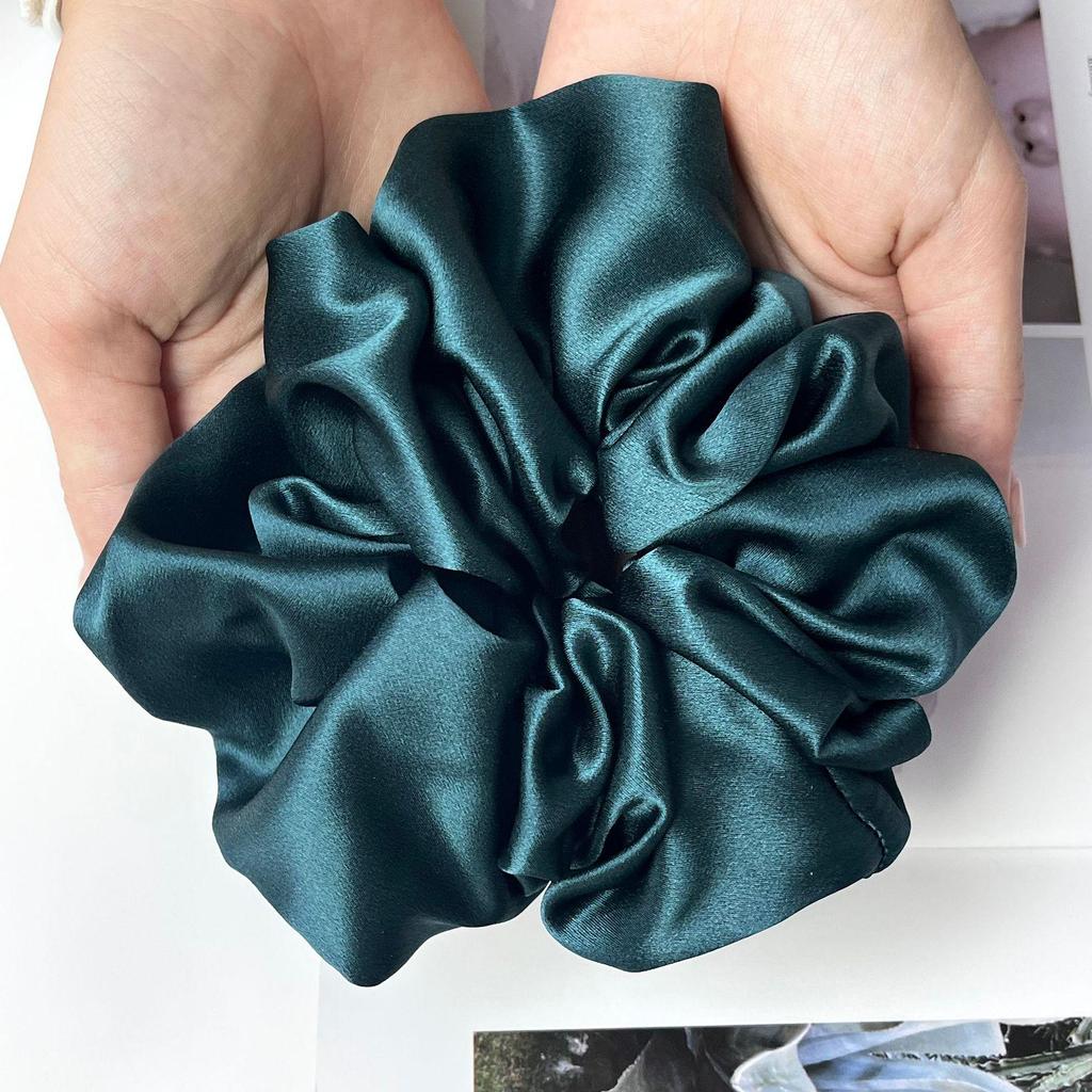 7cm Large Mulberry Silk Scrunchies - Luxury Hair Ties & Accessories
