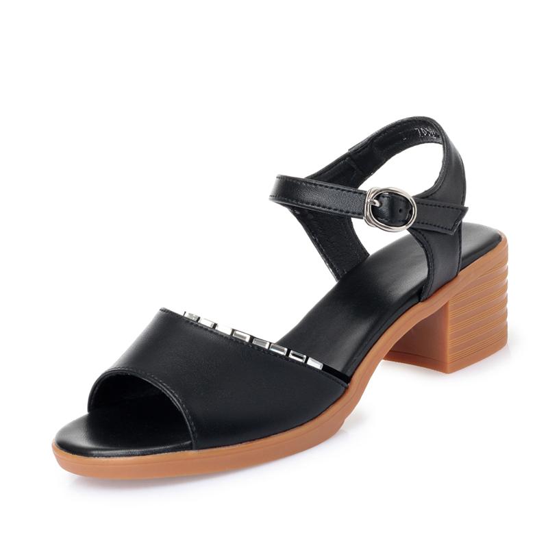 Fashion Sandals Women 2025 New Summer Fashion Open Toe Women Sandals Large Size Rhinestone Roman Sandals Women