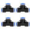 10 pcs 10mm 3 8 T Type Pneumatic Connector Air Line Quick Fittings Tube Joint