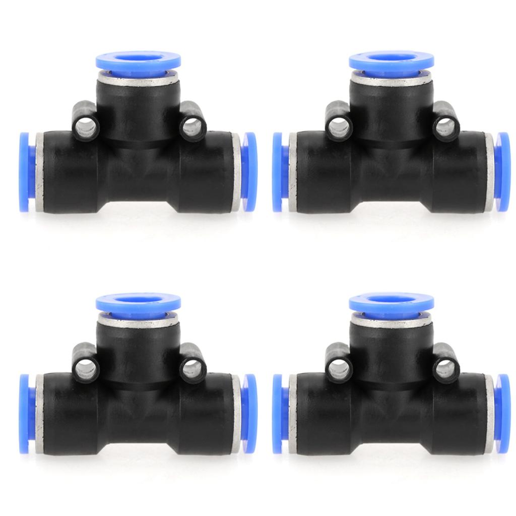 10 pcs 10mm 3 8 T Type Pneumatic Connector Air Line Quick Fittings Tube Joint