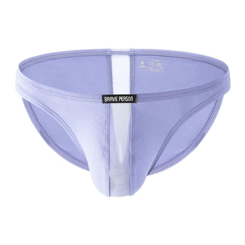 Herren Niedrig sitzende Baumwoll-Slips Dünn Weich Einfarbig Unterwäsche Komfort Atmungsaktiv Hauteng anliegende Slips