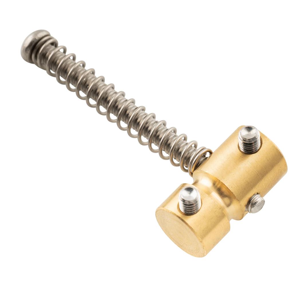 Musiclily Pro 17mm Brass Bass Saddles for 5-String PB Precision Bass/JB Jazz Bass, Original Color (Set of 5)