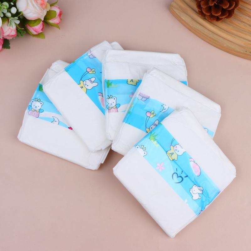 Mini Doll Baby Diapers 10Pcs 20Pcs Pretend Play House Kids Doll Clothing Replacement Accessories