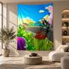 Decorative Tapestry,Plants Vs. Zombies Printed Wall Art, Lightweight Wall Hanging For Bedroom Background