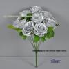 Black Gold Silk Rose Decoration - Single Stem, Hot Selling, Bar Decor