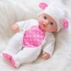 20CM Washable Lifelike Soft Hand-painted Simulation Baby Reborn Doll Children Accompany Play Doll