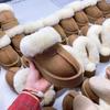 Women's winter fur one thickened padded warm cold lightweight hiking home cushioning waterproof non-slip sports snow boots cotton slippers
