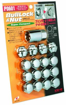KYO-EI [Kyoei Sangyo] Bull Lock Super Compact [Beuteltyp 21HEX] M12 x P1.5 4H für Fahrzeuge [Menge: 16P] [Teilenummer] P0601