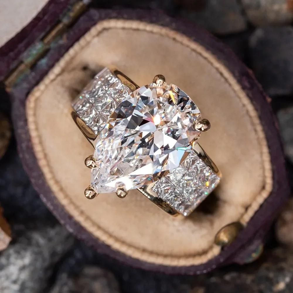 Fashion Versatile Cubic Zirconia Ring For Women Simple Stylish Wedding Bride Accessory Party Jewelry Drop Shipping