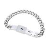 Bracelet jonc Cœur Argenté Délicat pour Pendentif Clé Ensemble Bijoux pour Amoureux pour Jour d'Anniversaire de Couples
