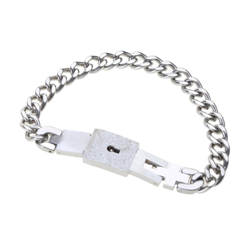 Bracelet jonc Cœur Argenté Délicat pour Pendentif Clé Ensemble Bijoux pour Amoureux pour Jour d'Anniversaire de Couples