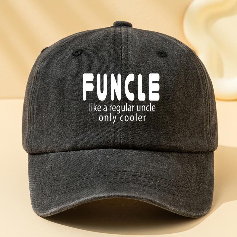 Unisex Printed Letter Baseball Cap Washed and Distressed Retro Outdoor Lightweight Curved Brim Hat чёрный