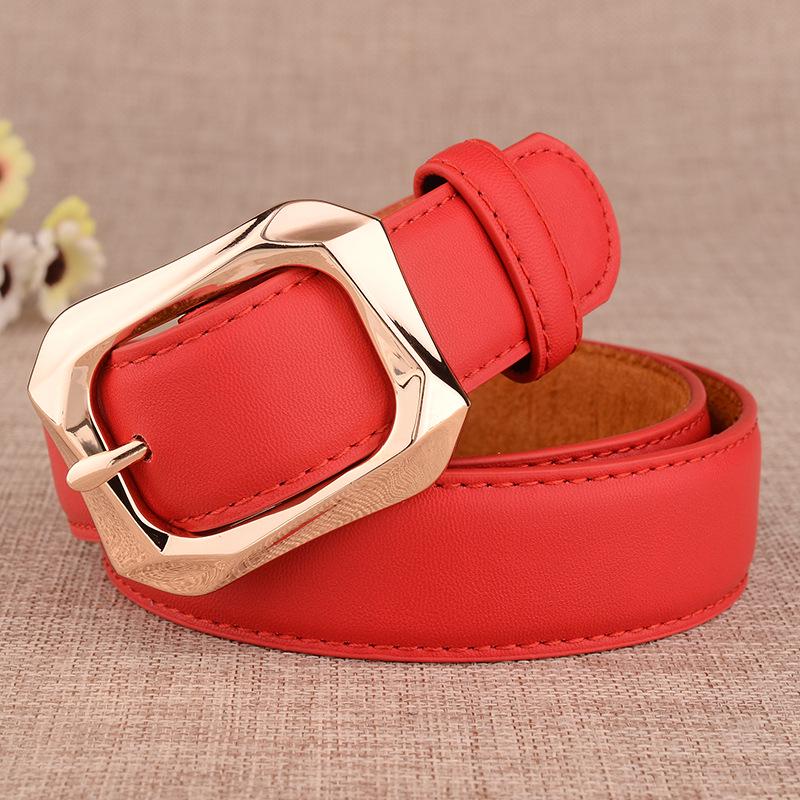 Women's Pin Buckle Leather Belt - New, Stylish & Versatile Korean Casual Cowhide Design