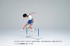 TOEI LIGHT Flexible Hurdle 360 for Elementary Center Split Ideal for Early Hurdle Height Adjustment Push Button Foldable G1447 Schools, Bar,