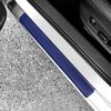 Blue Carbon Fiber Sticker Car Door Anti-Scratch Strip Protector Sill Scuff Cover