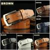 Pin Buckle Belt Clothing Accessories Men's Belt Retro Hollow Out Leather Fashion Leisure  Handmade