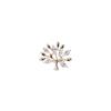 Happiness Tree Brooch Personalized Pin Small Collar Pin Anti-glare Buckle Cardigan Suit Accessory Simple Corsage