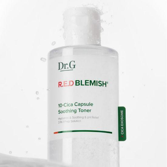 Dr.G Red Blemish 10-Cica Capsule Soothing Toner Hydrating & Calming Care 300ml