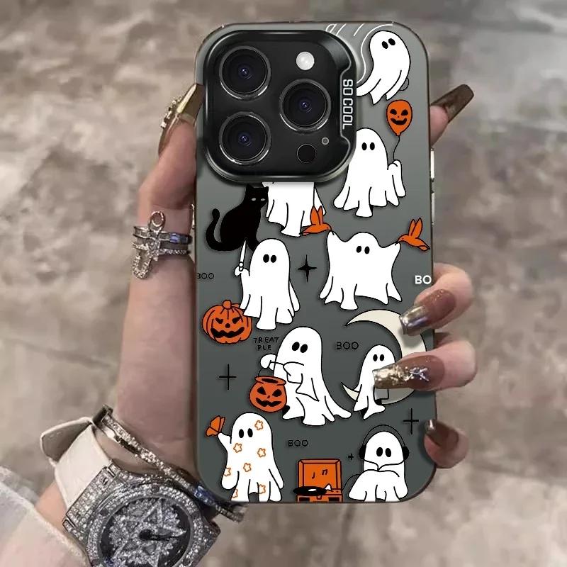 Halloween Geister Handyhüllen für iPhone 16 Pro Max Hülle 15 11 12 14 13 Pro XS XR 8 7 16 Plus Stoßfeste Hülle