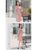 Women's Mid-Length Trench Coat, 2023 Korean Style, Slim Fit, Sizes 25-45, Suitable for Spring & Autumn.