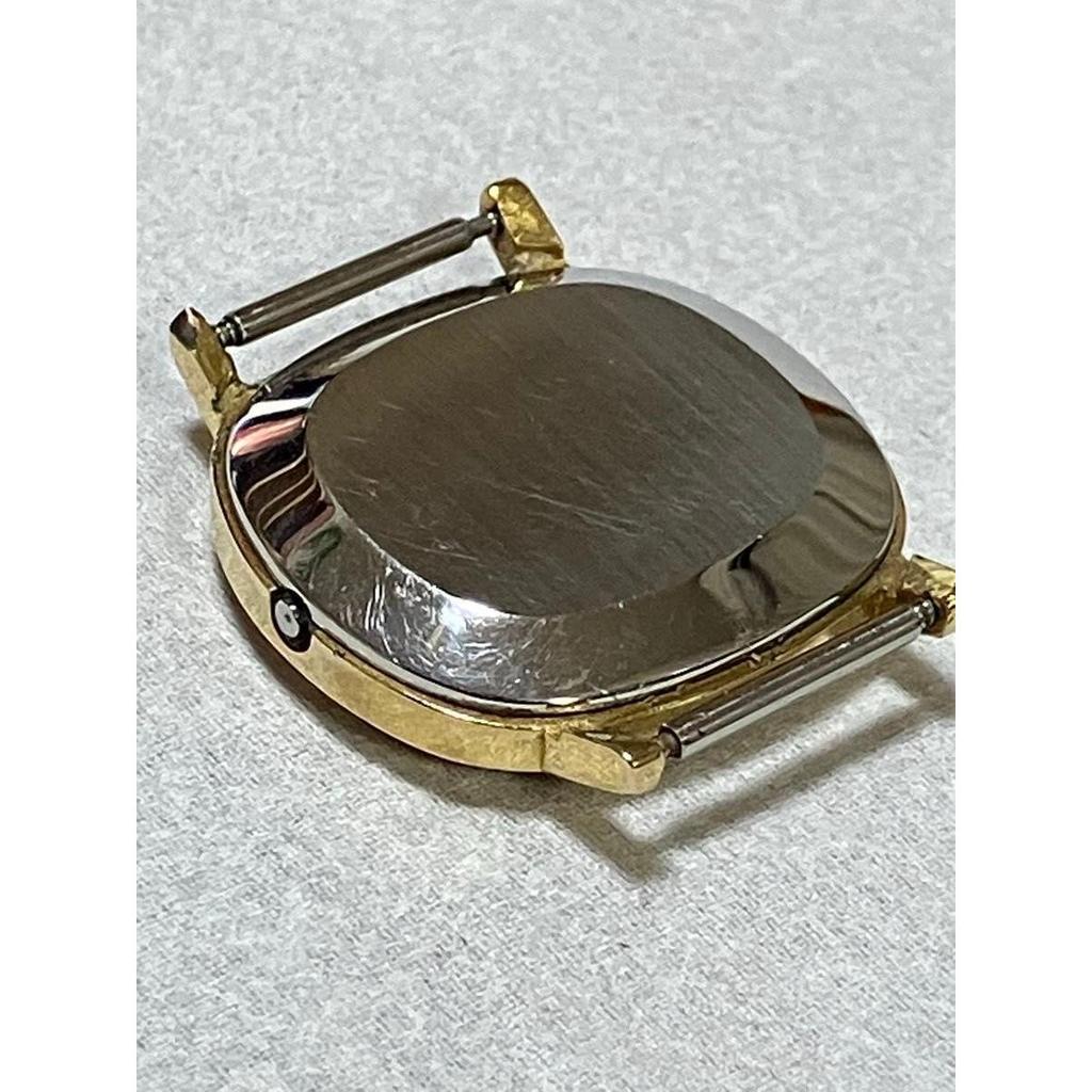 Used Rare OMEGA De Ville Gold Dial Quartz Ladies Watch De Ville