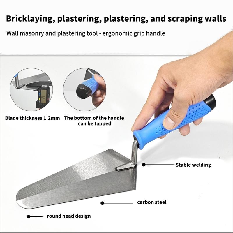 Multipurpose Carbon Steel Plastering Trowel for Professional Wall Scraping and Smoothing Flat Finishing Trowel