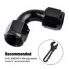 AN Female To AN Female 90 Degree Swivel Coupler Union Fitting Adapter Aluminum