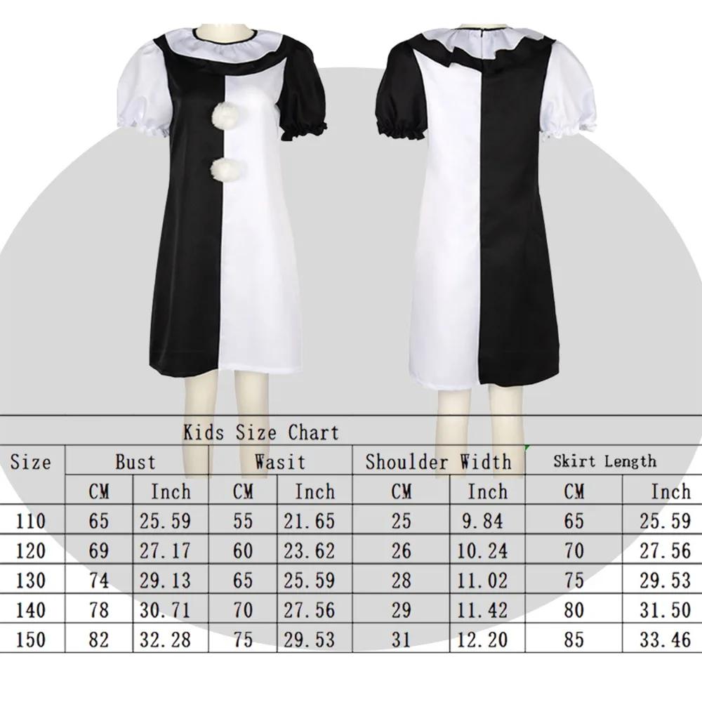 Movie Terrifier Art Clown Horor Cosplay Costume Joker Disguise Kids Jumpsuit Fancy Dress Up Suit Halloween Carnival Party