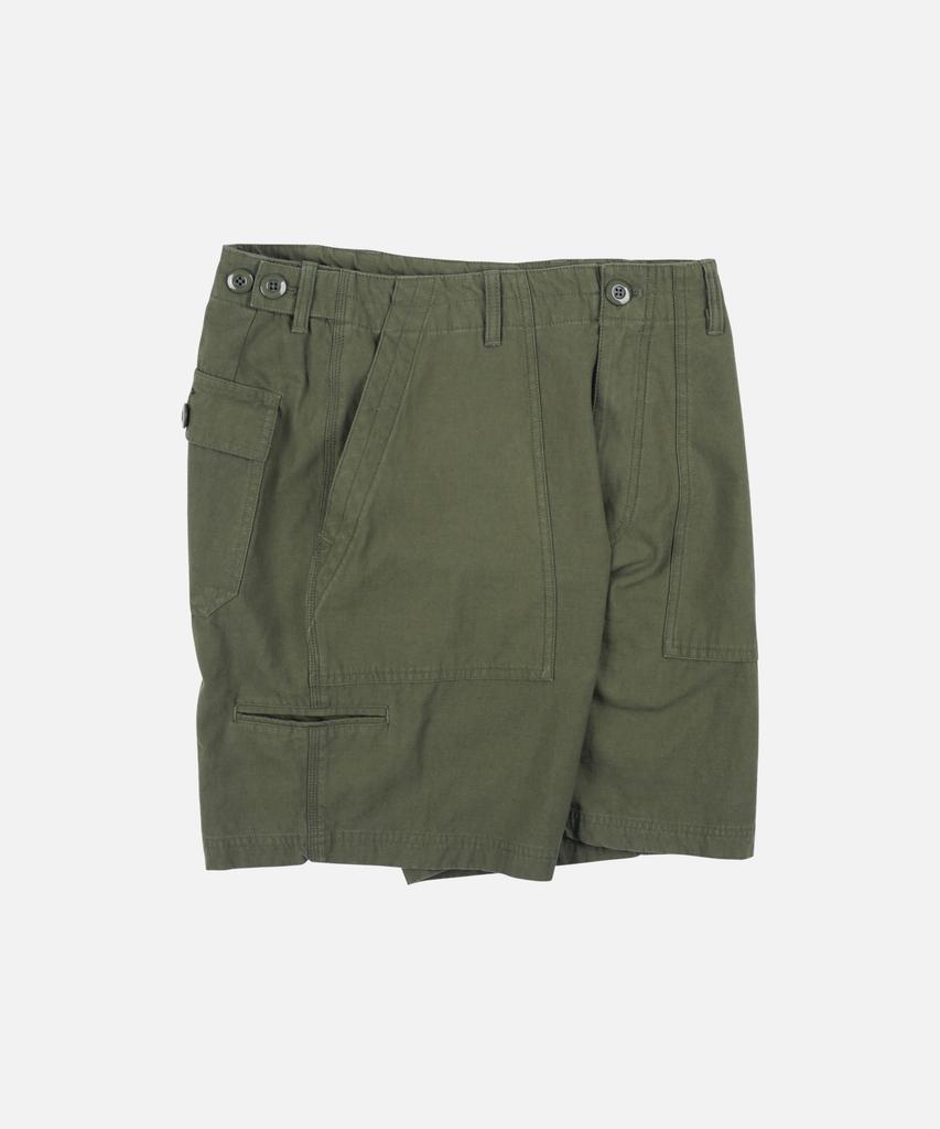 FRIZMWORKS Backsatin Essential Fatigue Shorts _ Olive