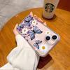 Chrysanthemum butterfly mobile phone case is suitable for 16/15pro mobile phone case, Apple 17pm anti-drop all-inclusive iphone12 transparent.