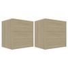 VidaXL Bedside Tables 2 Pcs Sonoma Oak 40 X 30 X 40 Cm Chipboard