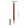 1pc Handcrafted Wooden Signature Pens, Long-lasting Use with Red, Blue & Black Ink Refills