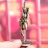 Retro Brass Beautiful Lady Cat Figure Statue Desk Ornament Office Bookshelf Artistic Home Decor