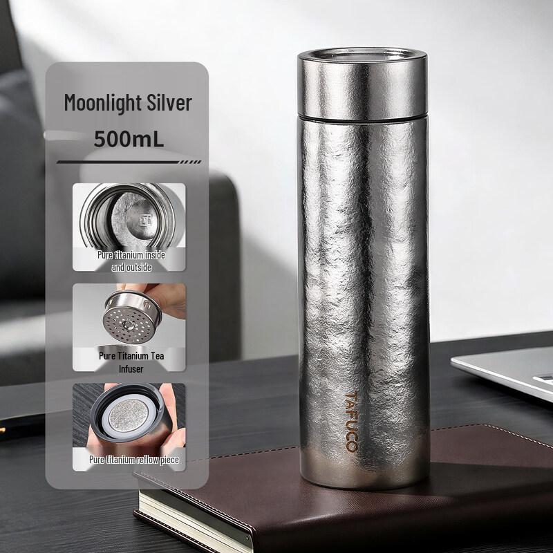 TAFUCO Titanium Vacuum Insulated Travel Mug
