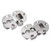 2Pcs Flip Hinges 180 Degree Folding Replace Zinc Alloy Smooth Cabinet Hinges for Computer Desk Doors Cabinet Table Closet