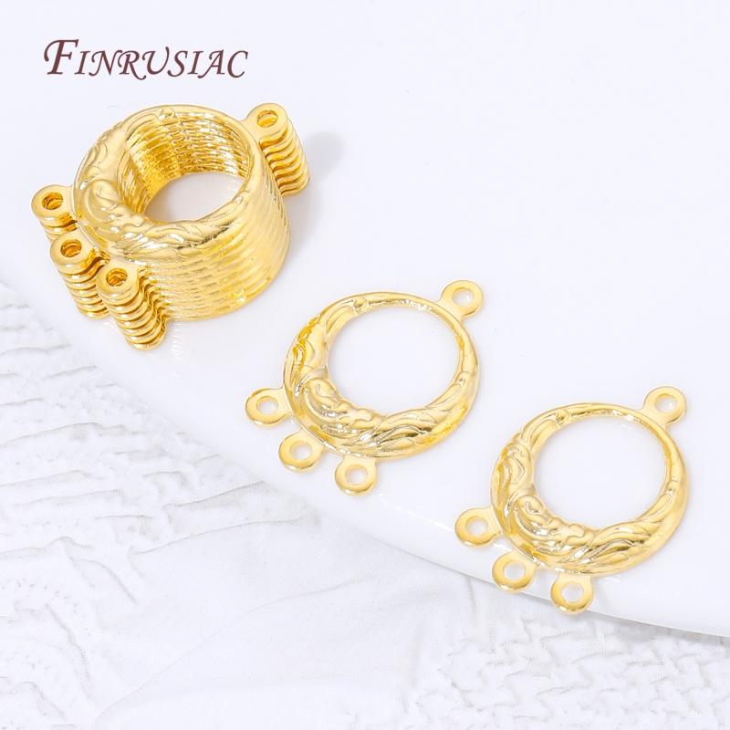 18K Gold Platinierte Mehrreihige Verbinder Für Schmuckherstellung, DIY Armbänder&Halsketten Verbinder Zubehör, Ohrring Komponenten
