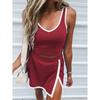 2026 Women's Sexy Camisole Top and Anti-Exposure Skirt Two-Piece Set In Contrasting Colors for Women