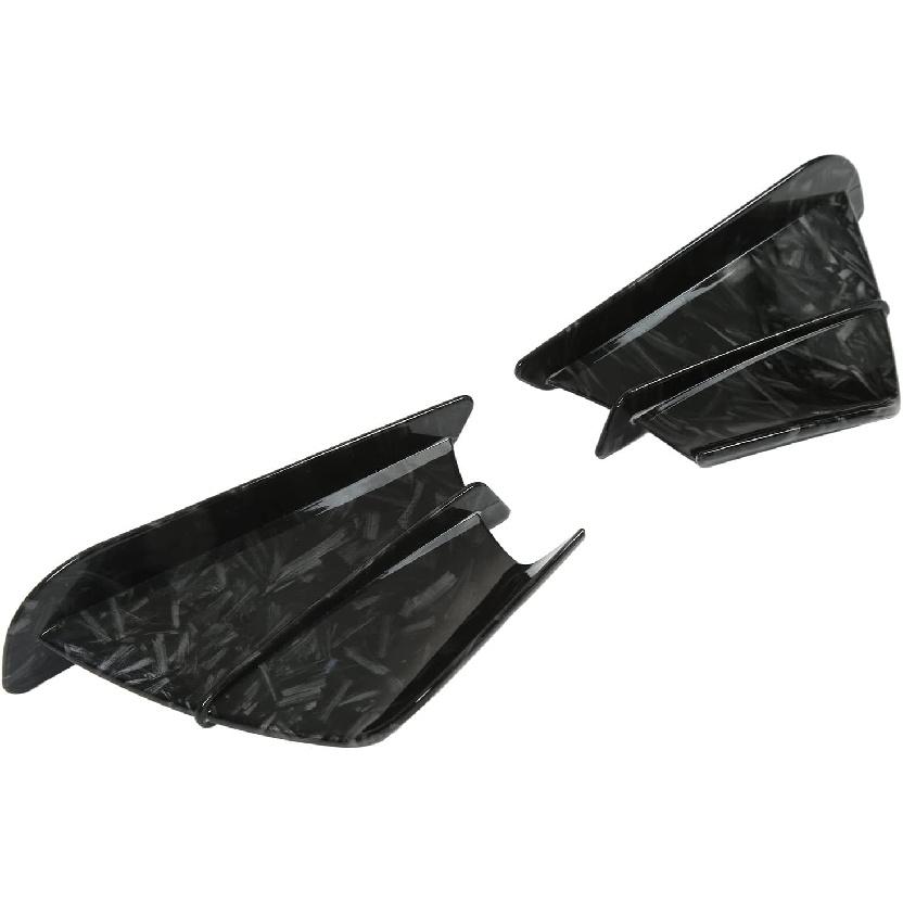 Motorcycle Side Wind Fin Motorcycle Side Spoiler Front Fairing Aerodynamic Winglets for Z900 Z1000 (Marble Grain)