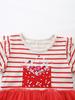 New Summer Striped Mesh Embroidered Princess Dress for Girls: European Style, Cute and Long