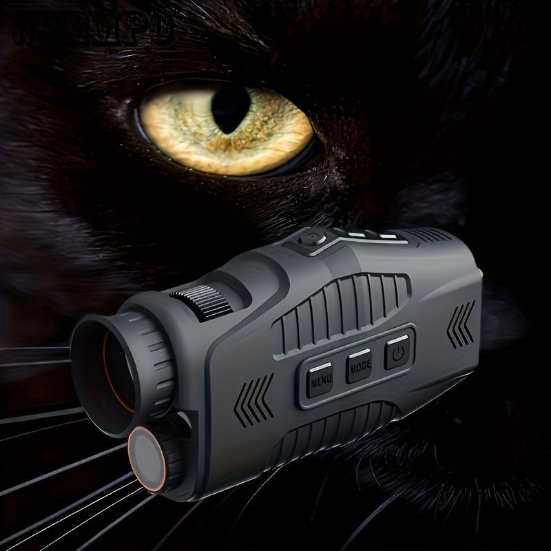 Night Vision Monocular- All-Black Stealth Vision For Outdoor Adventures- HD Photography& Video, Digital Zoom, Rechargeable