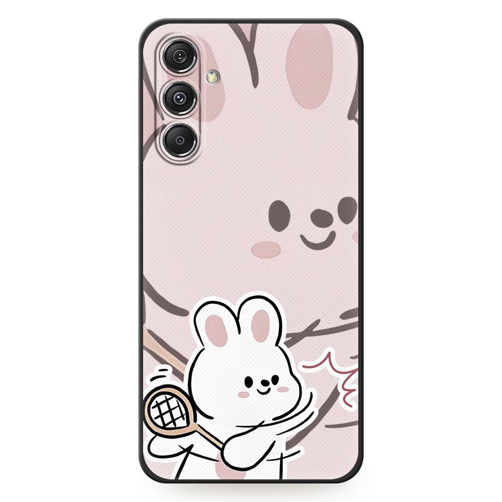 Back Cover Couple Phone Case For Samsung Galaxy M34 5G/F34/SM-M346B Anti-dust Phone Pouch Graffiti Soft Case TPU Cute