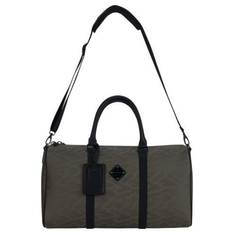 Jordan Logo Crackle Polyester Fitness Travel Duffel Bag Unisex Bags Beech-Green JD2433019AD-003