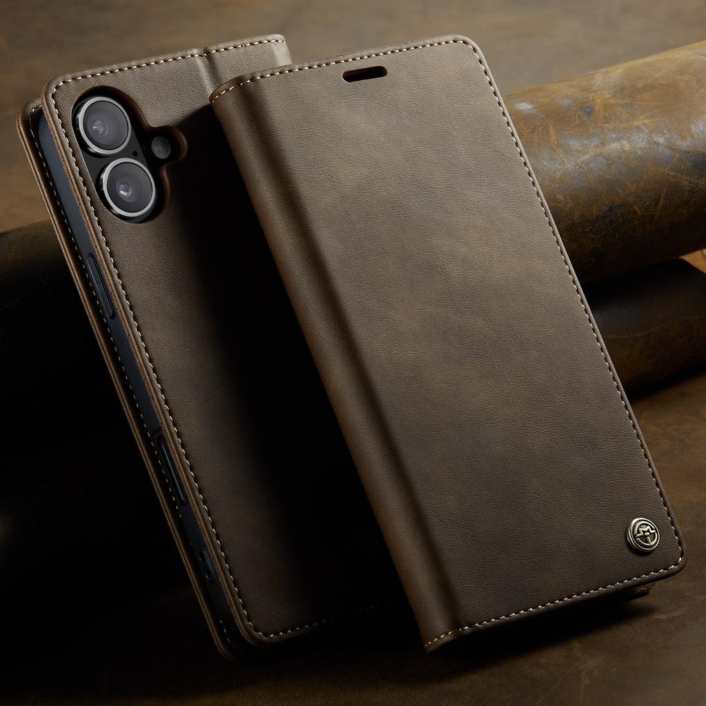 Magnetic FlipLeather Phone Case for IPhone 16 17 Pro Max Air 16E 15 Plus 14 13 12 11 Pro Max X XS XR SE Stand Wallet Card Cover