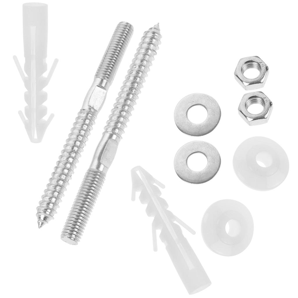1Set Extended Basin Fixing Screw Kit Reliable Wash Basin Secure Installation ABS Iron Material Anti-Loosening Fastening