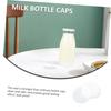 LALADEFIEE 100pcs Milk Bottle Caps, Cups, Yogurt Drinks, Milk Bottle Covers, Cup Lids, Drinkware, Leak-Proof Milk Bottle Caps, Glass Bottle Caps, Repl