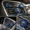 For Dodge Challenger RT SXT 2015-2019 2020 Radio Volume Knob Rings Cover Headlight Control Air Condition Switch Knob Accessories OO1
