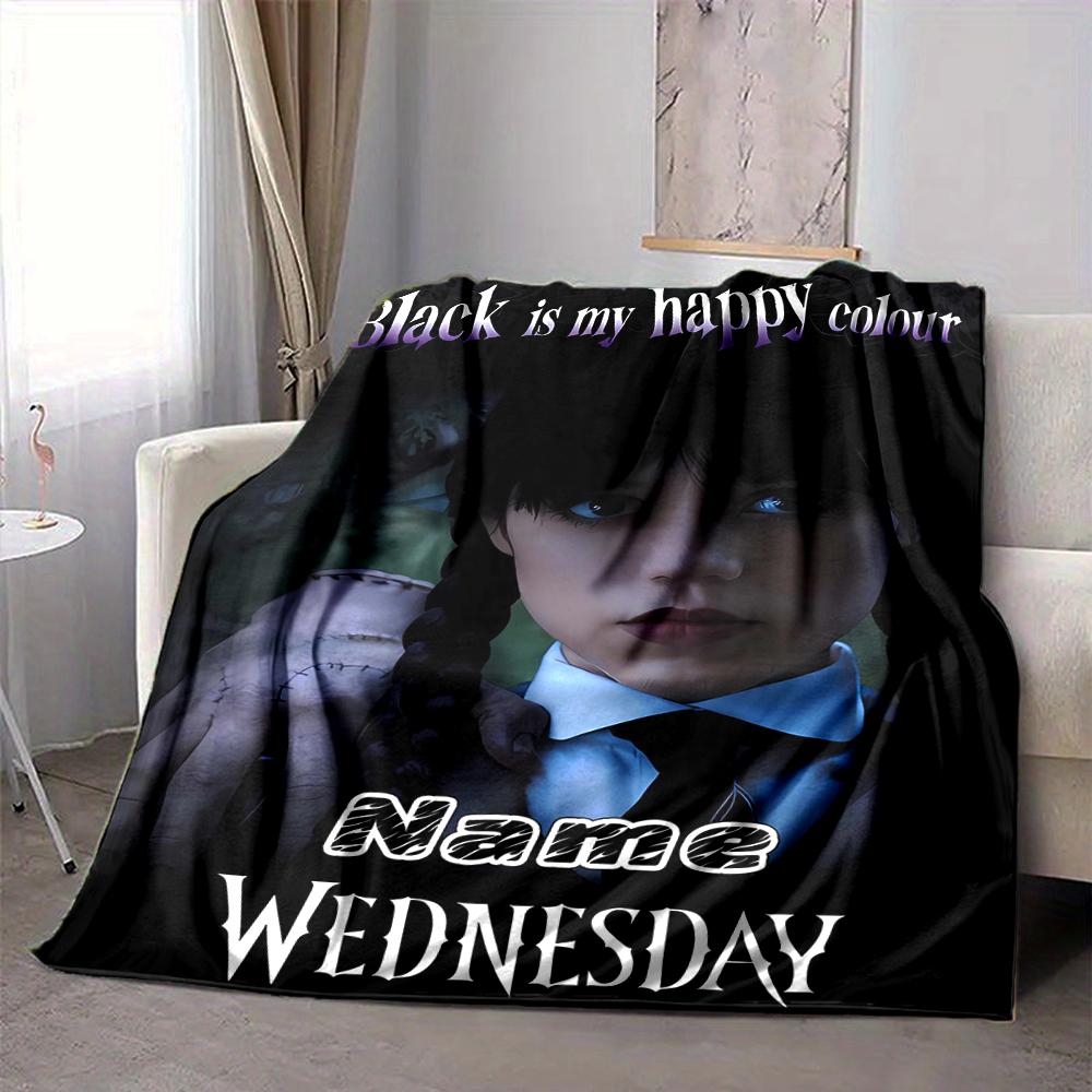 Custom 1pc Gothic Spider Web Blanket, Soft And Comfortable Blanket, Casual Warm, Camping Travel Blanket, Birthday Gift Q912195