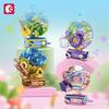 Non-Toxic Sembo Fantasy Cd Player Assemblage Building Blocks Kits Moc Flowers Record Home Decorations Ornaments Kids Toys Birthday Gifts